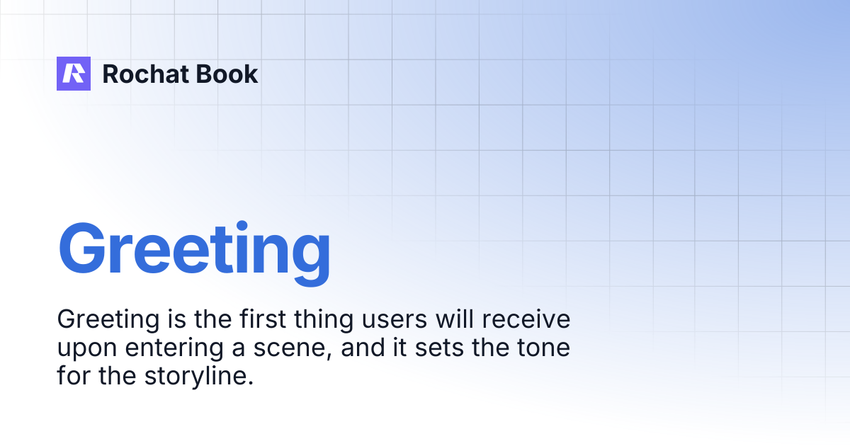 Greeting | Rochat Book